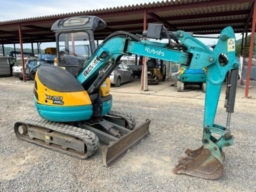 クボタ KUBOTA RX-203ミニユンボ.1407. 時間. 2トン クラス. 倍速. 赤いキー。マルチレバー。0.6トン 油圧ク