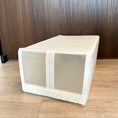 【美品】IKEA SKUBB 靴収納ケース 4個セット (ホワイト)