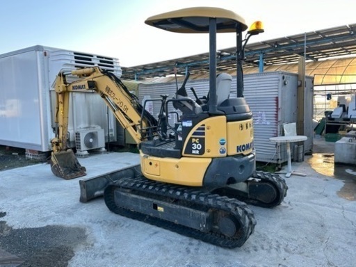 コマツKOMATSU PC30MR-3油圧ショベル.倍速.マルチレバー. 3トン クラス. 2013年. 1729時間. 0.9t移動