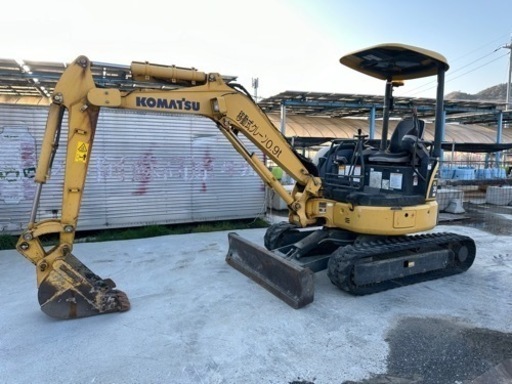 コマツKOMATSU PC30MR-3油圧ショベル.倍速.マルチレバー. 3トン クラス. 2013年. 1729時間. 0.9t移動式クレーン付き.