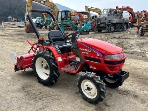 ヤンマーYANMARトラクター KE50 15馬力,軽快変速. 軽快ターン. 逆転PTO. RSZ120ロートリー.594時間 ディー