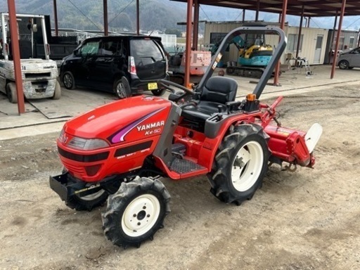 ヤンマーYANMARトラクター KE50 15馬力,軽快変速. 軽快ターン. 逆転PTO. RSZ120ロートリー.594時間 ディーゼルエンジン 【整備品】超美品.