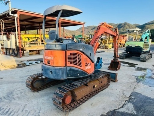 日立 ヒタチ HITACHI ZX35U-2 ショベル、3.5トンクラス ,倍速. 配管. TOKU TNB-3Mブレーカー付き. ゴ