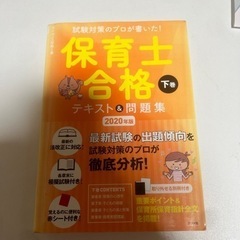 保育士合格テキスト下巻2020年度版