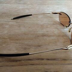 2004年 オークリー Why 8.0 磨かれた金 ゴールド　レンズ　 サングラス　ハードとソフトケースセット　Oakley sunglasses　polished goldの画像