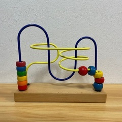 [知育玩具] ビーズコースター おさんぽくまさんの画像