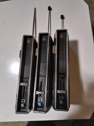【値下】昭和45年製　レトロなCBハンディトランシーバー3台