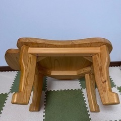 角なし！職人さんの手作りワンワンエコ机の画像