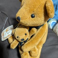 くまの親子　小 ぬいぐるみの画像