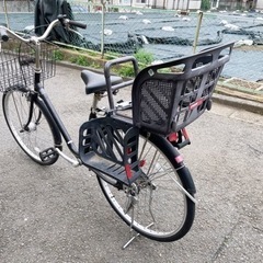 無印　自転車　チャイルドシート付き　の画像