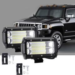 2個　白 LED ワークライト フォグランプ 作業灯 5インチ