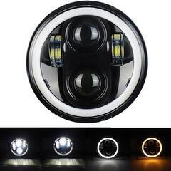 2個　イカリング　LED ヘッドライト 7インチ ジムニー 丸目 JEEPの画像
