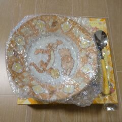 くまのプーさん　あったかシチュー皿セット（スプーン付）の画像