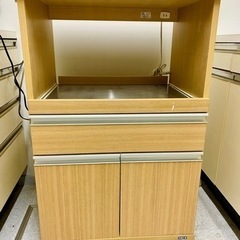 フナモコ レンジ台 【幅60cmキャスター付】コンセント付の画像