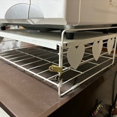 家電 キッチン家電 Panasonic冷蔵庫　電子レンジラックの画像