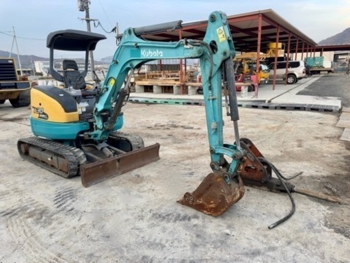 クボタ KUBOTA U-30-5, (3トンクラス) 配管 ,倍速 . NPK H-2Xブレーカー付き. 3500時間