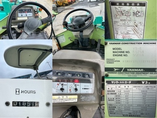 ヤンマー YANMAR V3-6 ホイールローダー. 3トンクラス. バケット容量 : 0.4m3. 重量：2740KG