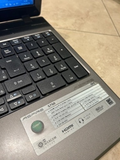【成約済み】acer aspire 5750-n52c/k ブラック　パソコン ノートパソコン