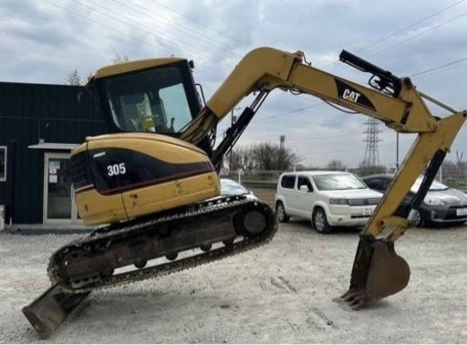 油圧ショベル（ユンボ） CAT　305SR　鉄クローラー　クレーン仕様　倍速　マルチ　オフセットブーム　稼働2,465hr　2001年