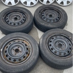 【もらって下さい】ホンダスチールホイール&タイヤ
