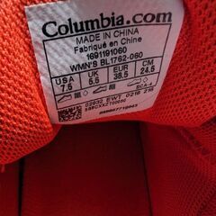 columbia登山ハイキングシューズ24.5cmの画像