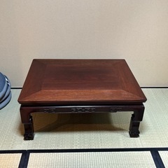 家具 ローテーブル 唐木 座卓 ちゃぶ台