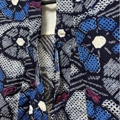 総絞り藍染 浴衣の画像