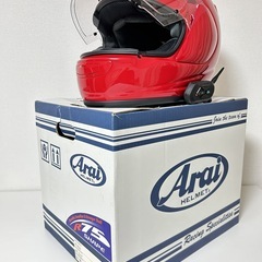Arai Quantum-J 54cm インカム付ヘルメット 
