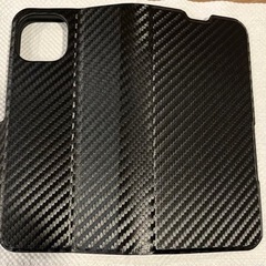 スマホケース　iPhone 13,14用　手帳型　ブラックの画像