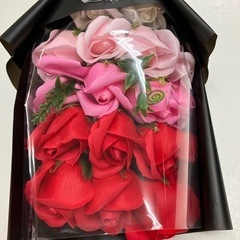I2404-978 ソープフラワー バラ(長さ約35cm)の画像