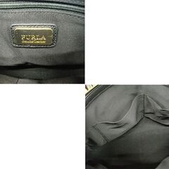 FURLA 2Way トートバッグ ジャダ GIADA ショルダーバッグ 黒 フルラ レザー USED品 苫小牧西店の画像