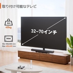 ②【新品】Perlegear テレビスタンド tvスタンド tv stand テレビ台 壁寄せ ロータイプ 卓上 壁掛け モニター 回転 32-70インチ対応 VESA/横100~400mm/縦100~400mm 耐荷重40kg 6段目高さ調節 左右30度首振り ブラック PGTVS26 の画像