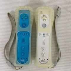 【Nintendo】 任天堂 Wii リモコン2個セット ソフト9本付き RVL-001 N0002の画像
