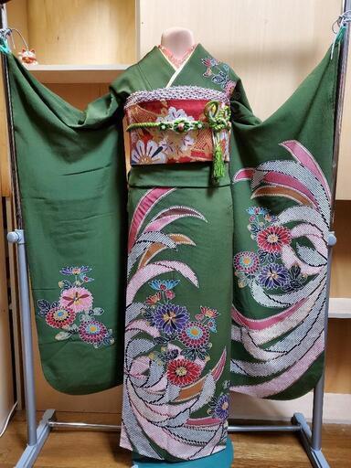 たまちゃん専用　振り袖Ｅ、長襦袢、袋帯、小物セット たまちゃん専用 振り袖E、長襦袢、袋帯、小物セット