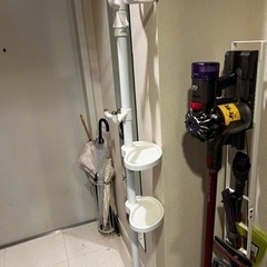 伸縮突っ張り棒 縦 服 鞄