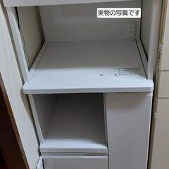 【キッチン収納レンジ台・米びつ無し】の画像