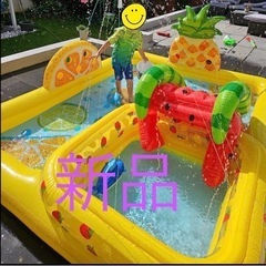 新品　インテックス　プール　噴水　すべり台　幼児　ウォータースラ...