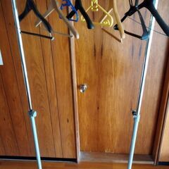 キャスター付き ハンガーラック 洋服掛け グレー