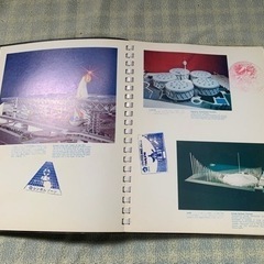 昭和レトロ　1970年 大阪万博 額縁 EXPO'70  スタンプコレクションの画像