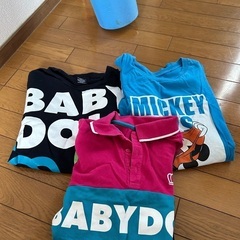 ベビードールTシャツ、半袖シャツ、ユニクロTシャツ