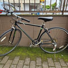 リサイクルショップどりーむ荒田店 No1220　現状品　クロスバイク　RAY CROSS　28インチ　エコチャリ№19099H　ギア６段変速　※左クランク歪みの画像