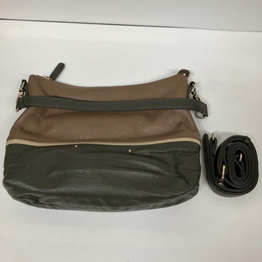 K2404-1002 23区 ショルダーバッグ 2way ブラウン/カーキ キズ汚れ有り