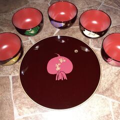 新品未使用　盆付汁椀セットの画像