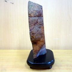 ☆原石 メノウ 鉱物 瑪瑙 観賞石 1006g 台座付き アゲート スライス インテリア用 札幌 北20条店 札幌 北20条店の画像