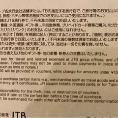 JTB旅行券 ナイストリップ10万円分の画像