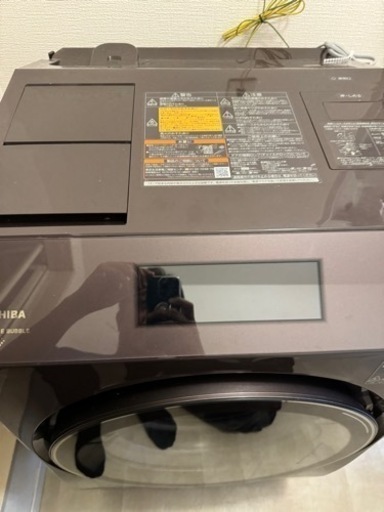 稼働品☆TOSHIBA 東芝 ZABOON ザブーン ドラム式洗濯乾燥機 TW-127XP1 左開き 洗濯12kg/乾燥7kg ボルド