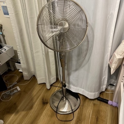 扇風機【リモコン付き、高さ調節可】