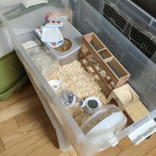 ハムスターグッズ　えさ　小屋　など