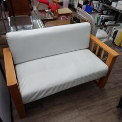 2人掛け 二人掛け 合皮ソファー ソファ W114×D58×H72cm