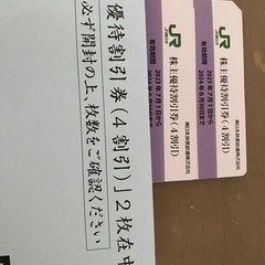 JR東日本　優待券